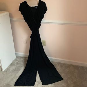 Chaps black jumpsuit
